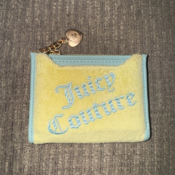 Juicy Couture Handbags - Juicy Couture Pastel Yellow and Blue Coin Purse
